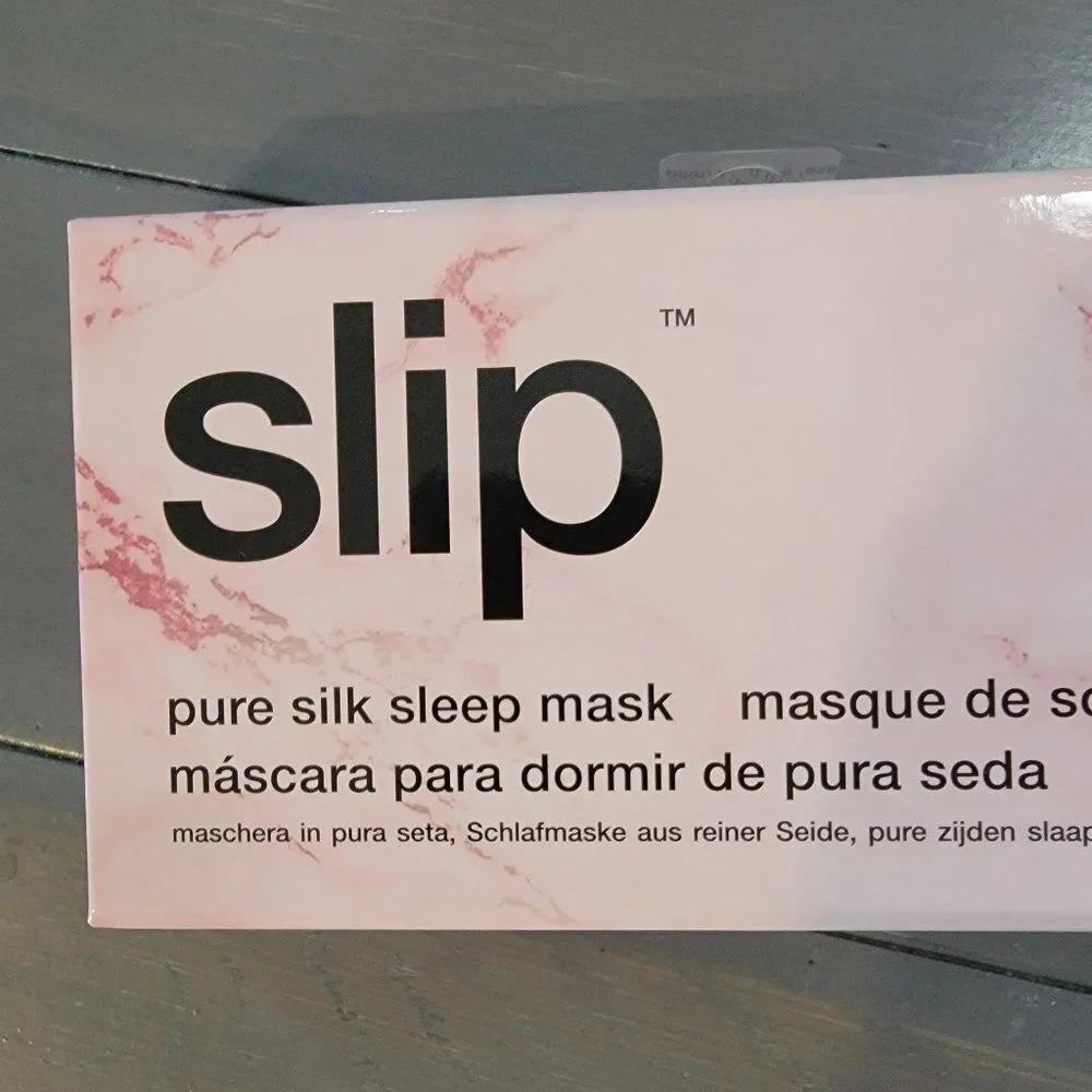 Slip Silk Sleep Mask, Pink Marble (One Size) - 100% Pure Mulberry 22 Mom…